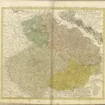 mapa z atlasu "Atlas compendiarius quinquaginta tabularum geographicarum Homannianarum :"