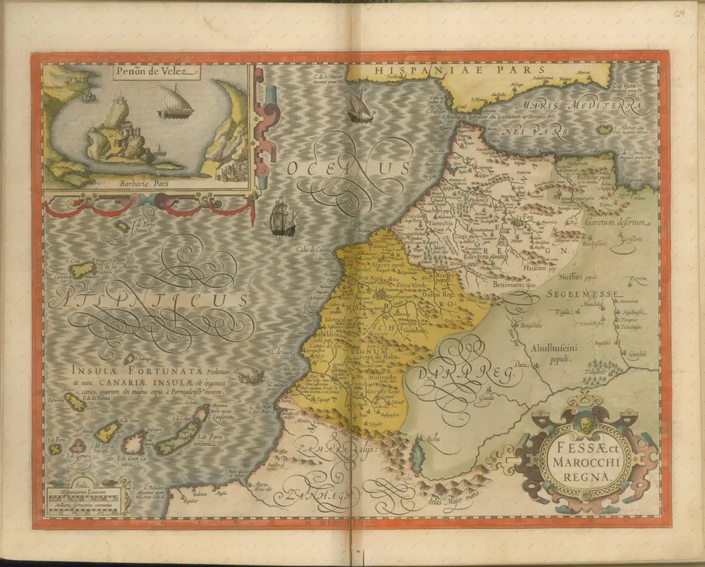 mapa z atlasu "Atlas Sive Cosmographicae Meditationes De Fabrica Mvndi Et Fabricati Figvra. Denuo auctos"