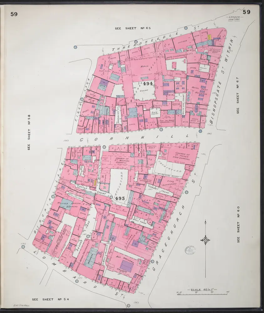 Insurance Plan of City of London Vol. III: sheet 59