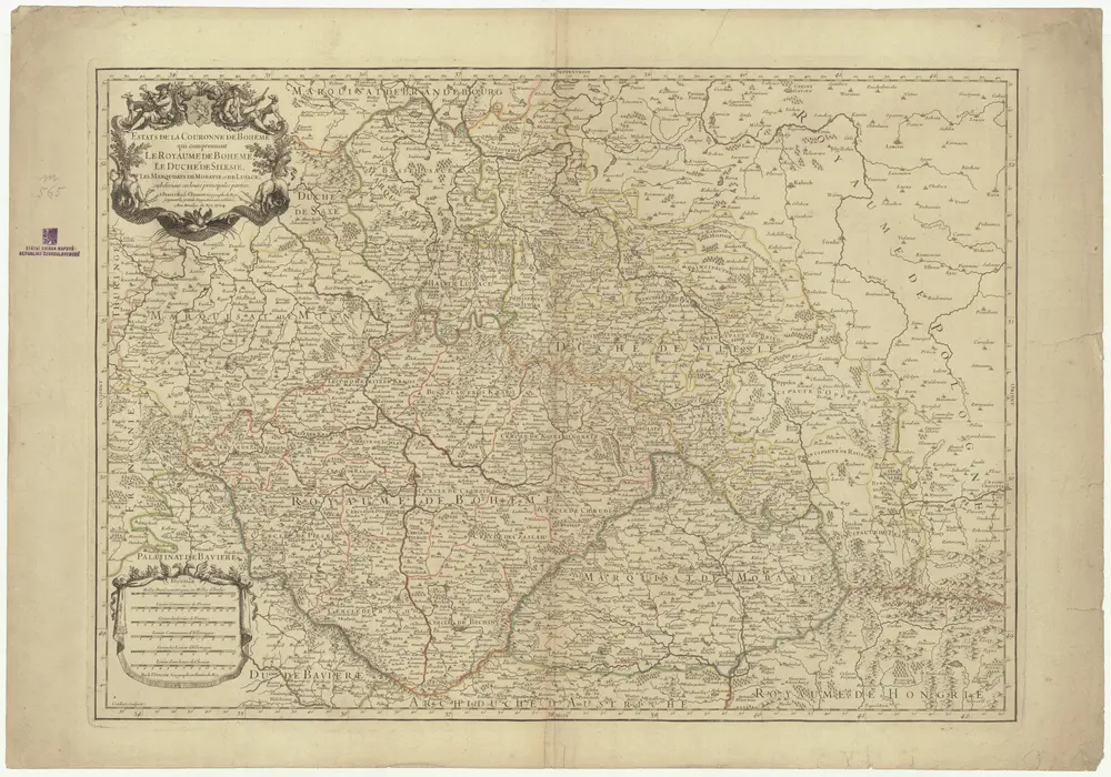 Estats de la couronne de Boheme qui comprennent le royaume de Boheme, le duché de Silesie, les marquisats de Moraviae et de Lusace