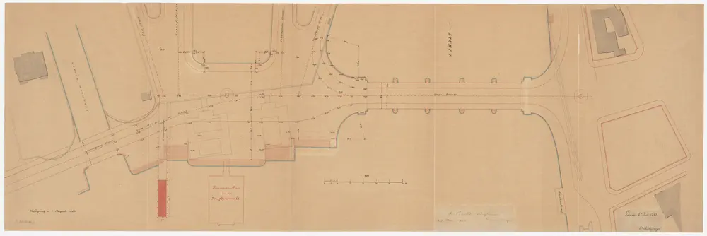 Enge: Linkes Zürichseeufer, Schanzengraben und Quaibrücke; Situationsplan (Zürichsee-Gebiet Nr. 14)