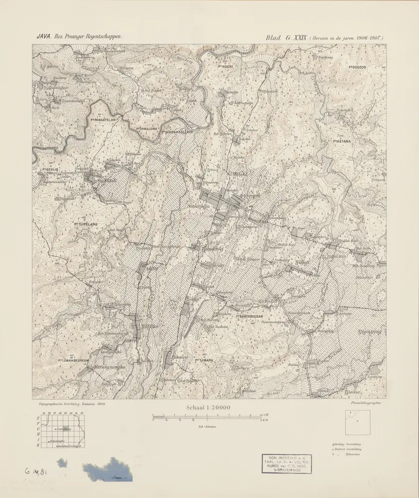 [Sitoeradja] / Topographisch Bureau, herzien in de jaren 1906-1907