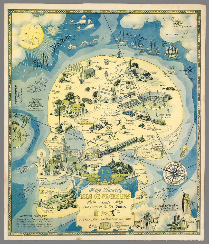 Map Showing the Isle of Pleasure.