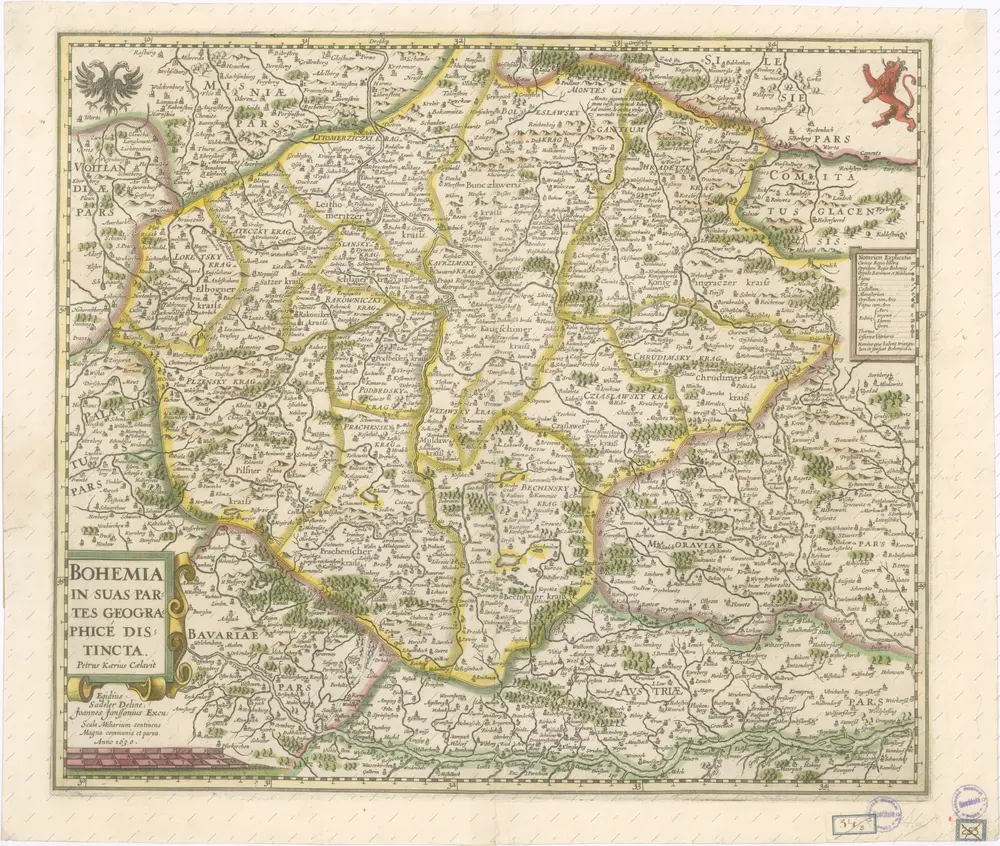 Bohemia in suas partes geographicé distincta