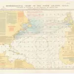 Meteorological chart of the North Atlantic Ocean