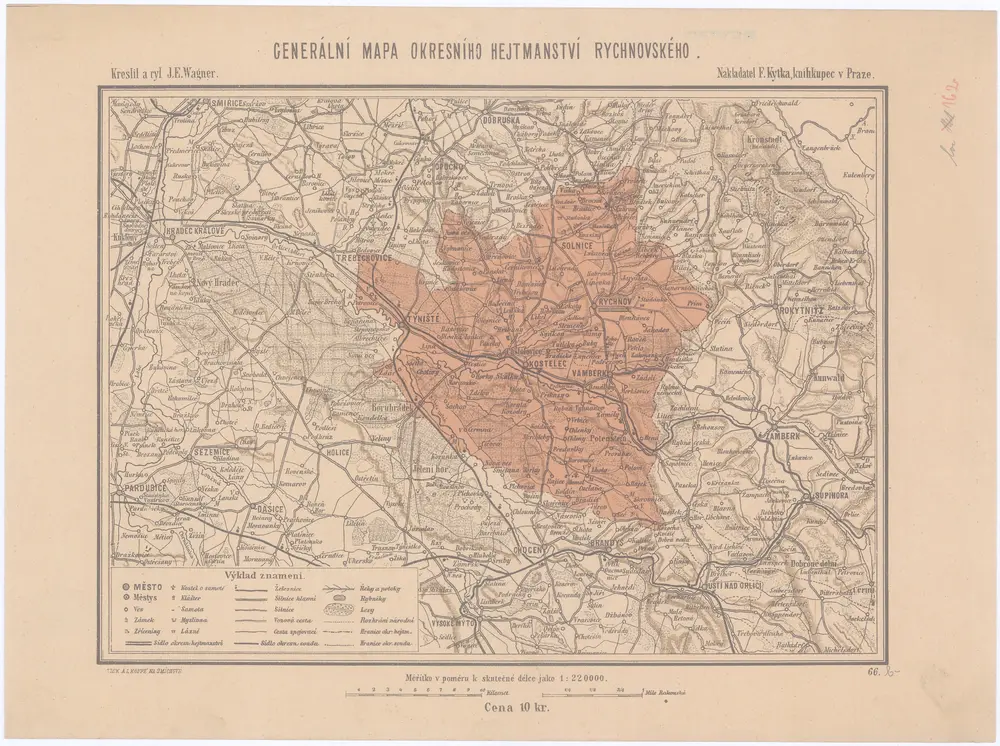 Generální mapa okresního hejtmanství Rychnovského