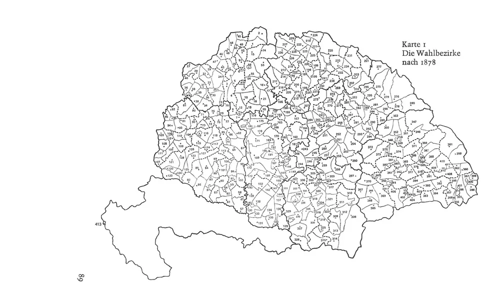 Die Wahlbezirke nach 1878