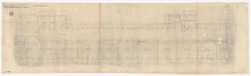 Kantonsschule Hottingen (Abteilung II der Töchterschule der Stadt Zürich), Hauptbau: Grundrisse: 2. Stock; Grundriss