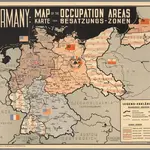 Germany:  Map of the Occupation Areas.  Carte der Besatzungs - Zonen.