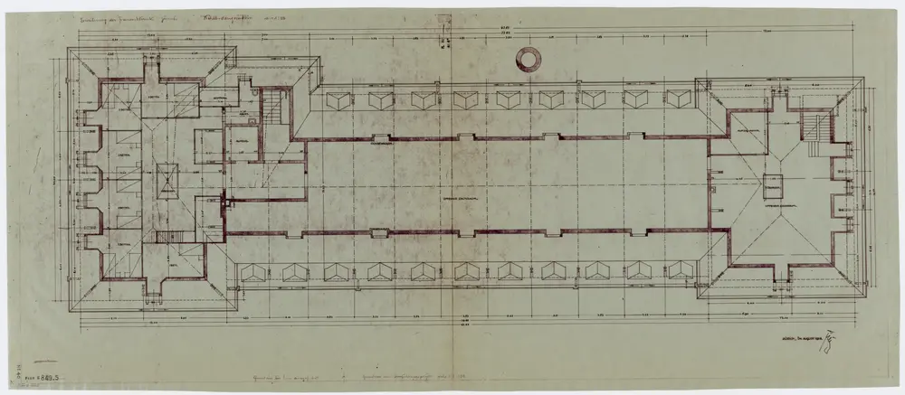 Zürich: Kantonsspital, Erweiterung der Frauenklinik; Grundrisse: Kehlboden