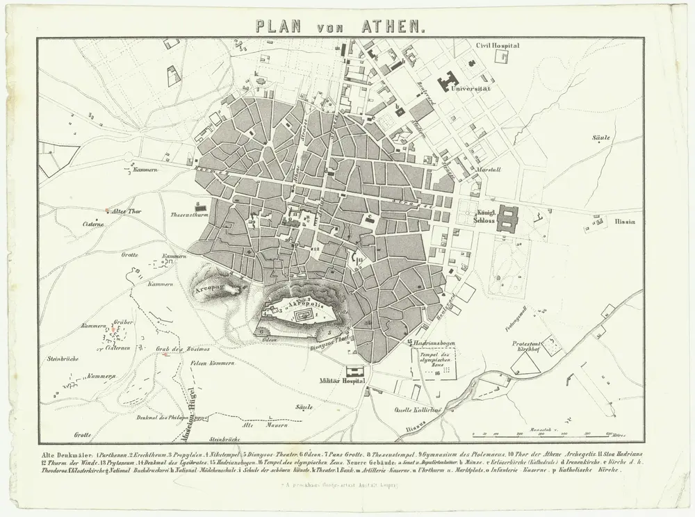 Plan von Athen