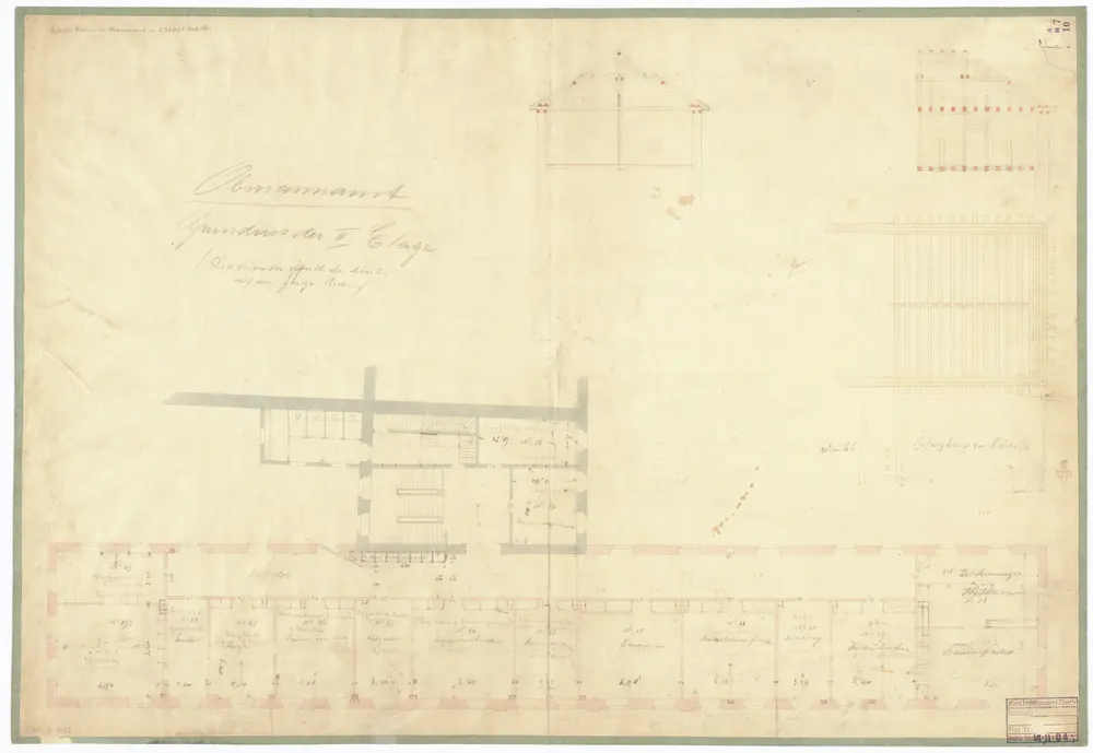 Obmannamt: 2. Stock; Grundriss
