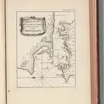 Carte de l'entree du golphe du Chiloe et du port de Cachao au Chili.