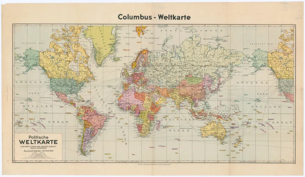 Politische Weltkarte