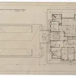 Laboratorium des Kantonschemikers, Fehrenstrasse 15: Grundrisse und Längsschnitt: Dachstock; Grundriss