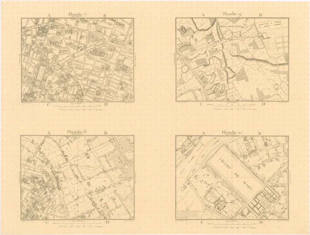 La Topographie de Paris ou Plan détaillé de la Ville de Paris 7-10