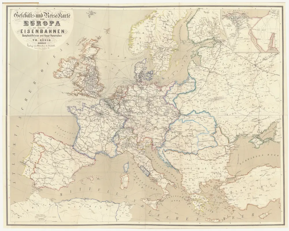 Geschäfts- und Reise-Karte von Europa