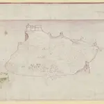 [A plan or bird's-eye view of the island of tabarca; drawn about 1700].