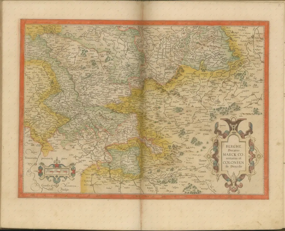 mapa z atlasu "Atlas Sive Cosmographicae Meditationes De Fabrica Mvndi Et Fabricati Figvra. Denuo auctos"