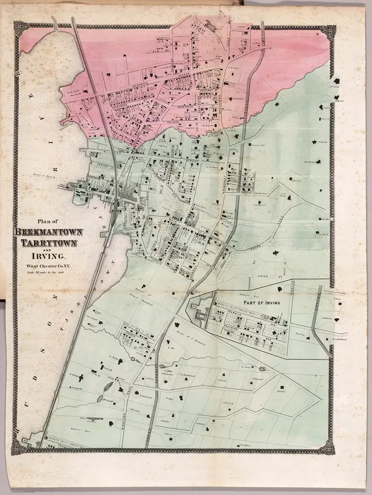 Plan of Beckmantown, Tarrytown and Irving, Westchester, New York.