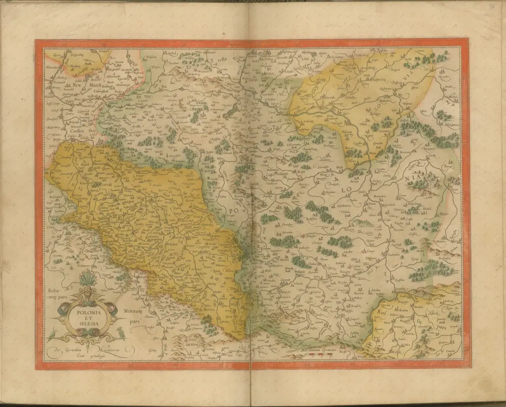 mapa z atlasu "Atlas Sive Cosmographicae Meditationes De Fabrica Mvndi Et Fabricati Figvra. Denuo auctos"