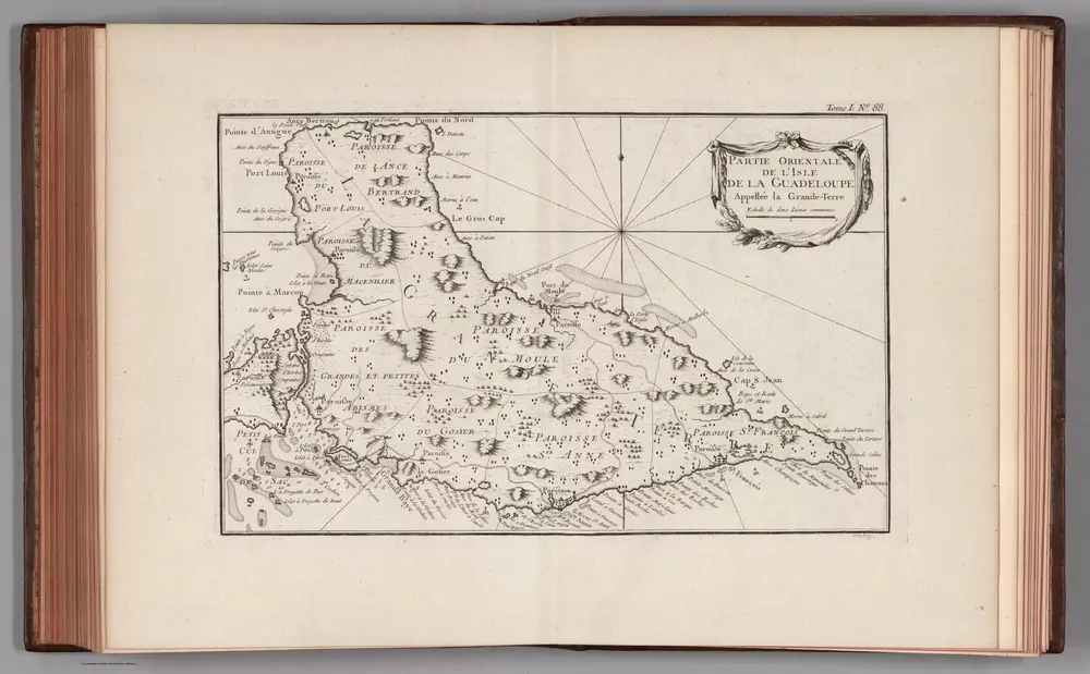 Partie orientale de I'isle de la Guadeloupe appellee la Grande Terre. Croisey, sculp.