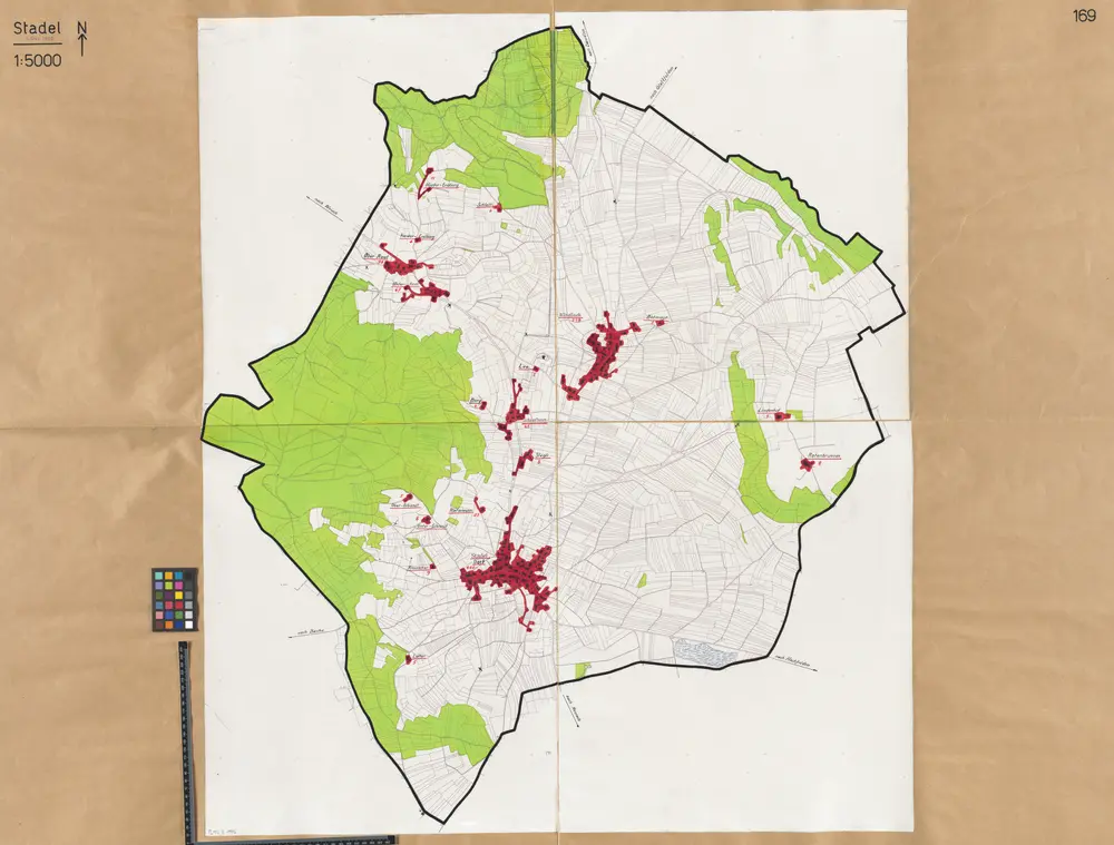 Stadel: Definition der Siedlungen für die eidgenössische Volkszählung am 01.12.1960; Siedlungskarte Nr. 169