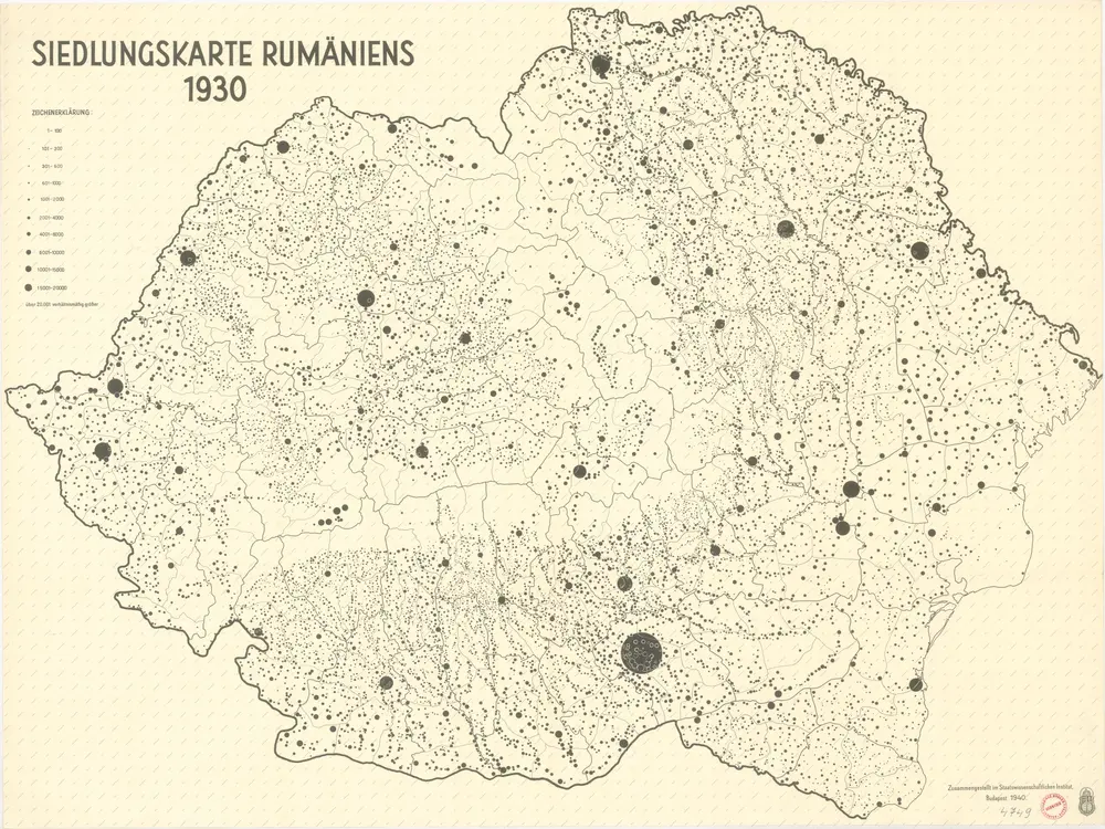 Siedlungskarte Rumäniens