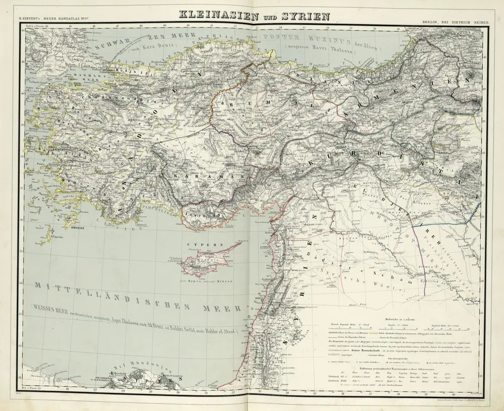 Neuer Hand-Atlas über alle Theile der Erde