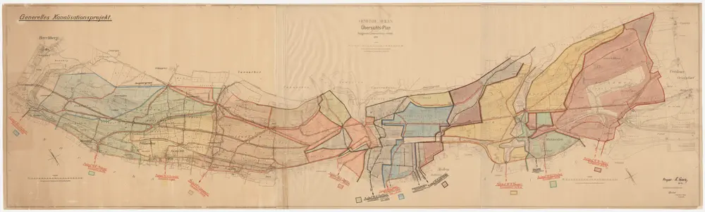 Meilen; Kanalisation, Projekt; Übersichtsplan