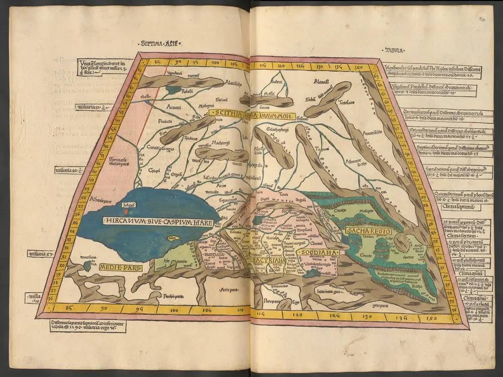 Septima Asie Tabula [Karte], in: [Clavdii Ptholomei Cosmographi ...], S. 320.