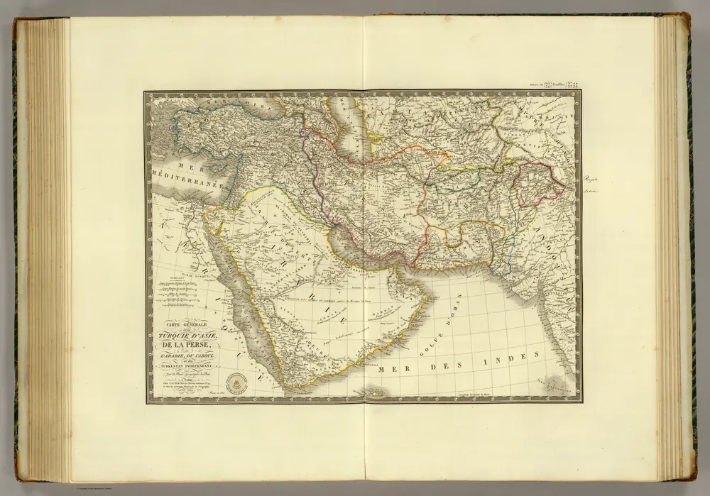 Turquie d'Asie, Perse, Arabie, Caboul, Turkestan Independant.