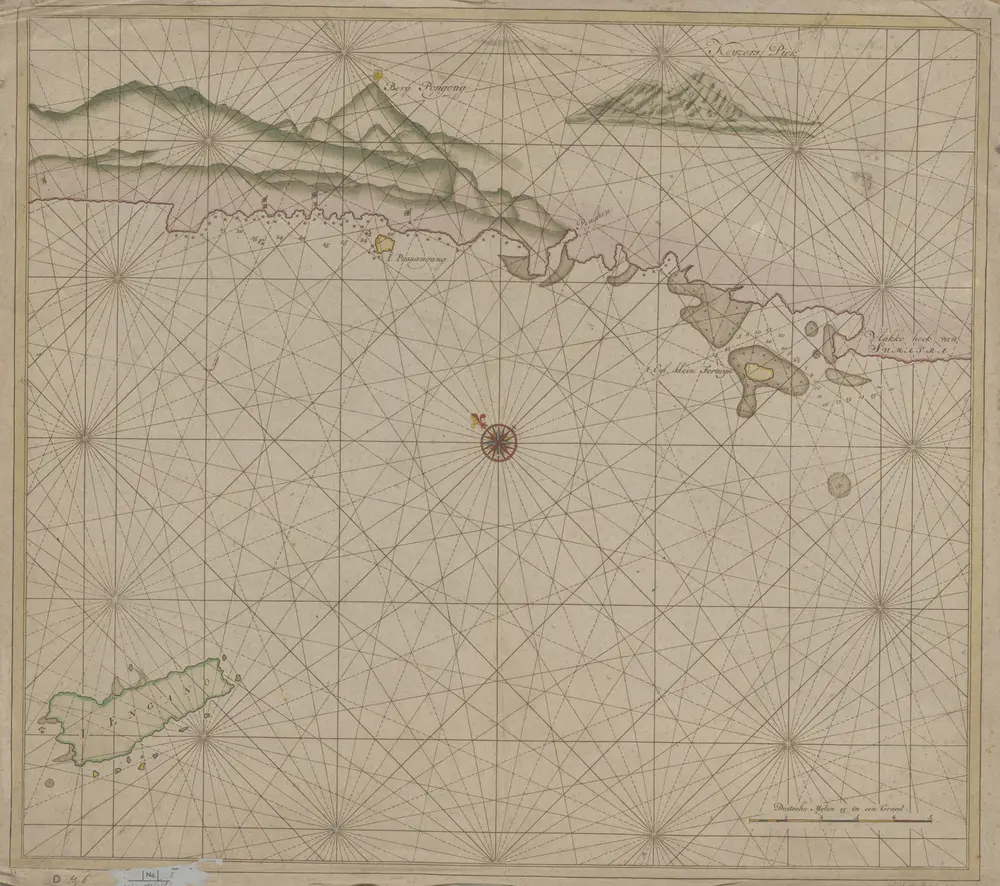 [Kaart van de eilanden Enggano en Klein Fortuin voor de kust van Lampong]