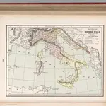 Historical map of Italy From A.D. 1492-1797