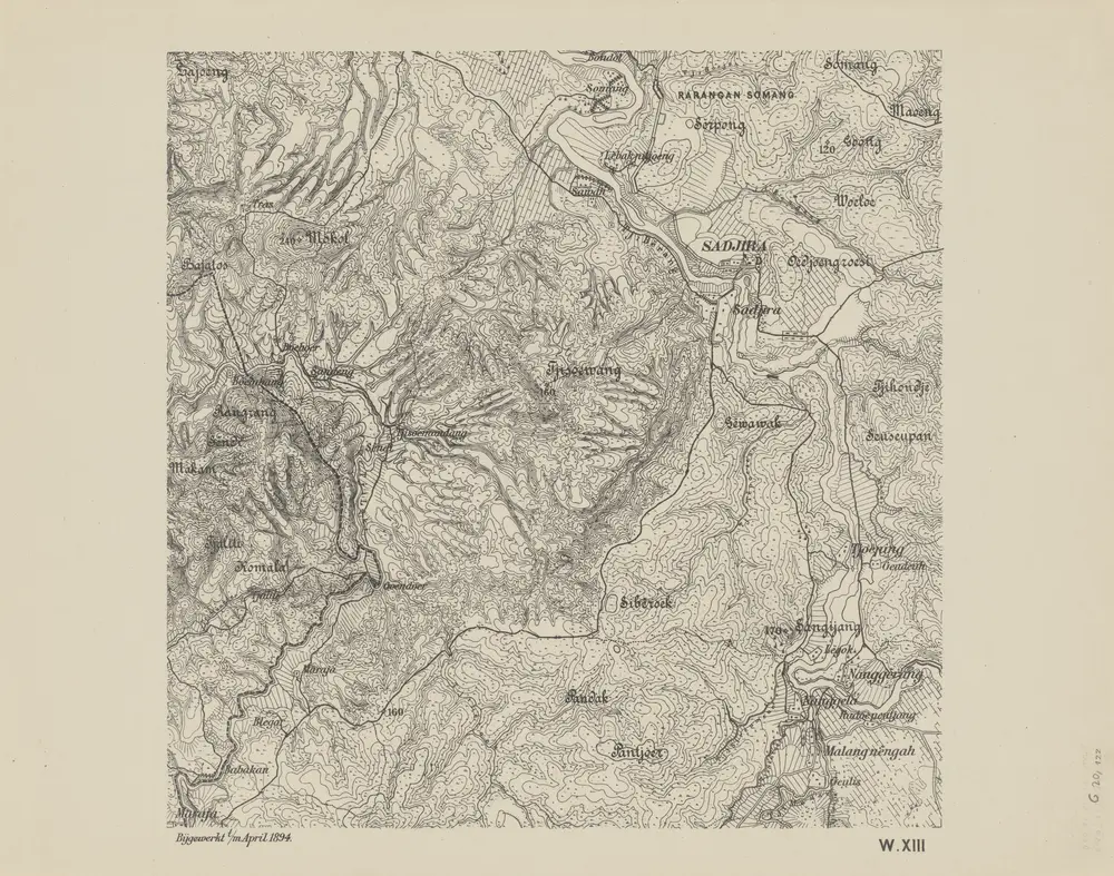 [Sadjira] : bijgewerkt t/m April 1894 / [Topographisch Bureau]