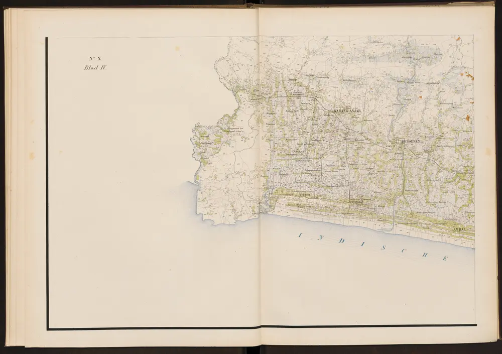 No. X Blad IV. [Gemeente kaart 1 January 1870]