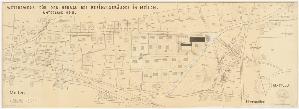 Meilen: Bezirksgebäude; Projekt 737747; Situationsplan