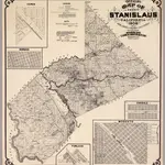 Map Of The County Of Stanislaus, California 1906