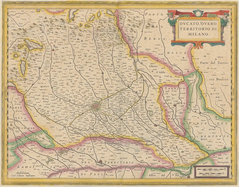 Ducato, Overo Territorio Di Milano. [Karte], in: Gerardi Mercatoris et I. Hondii Newer Atlas, oder, Grosses Weltbuch, Bd. 2, S. 267.