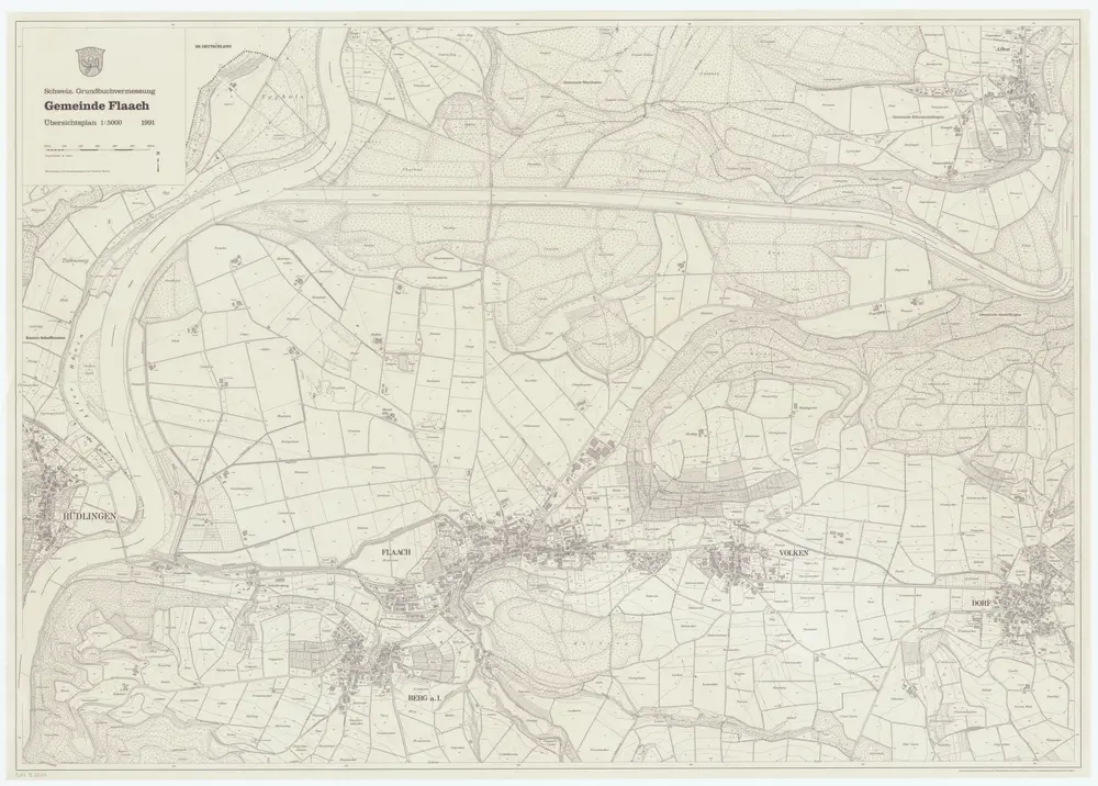 Flaach: Gemeinde; Übersichtsplan (Schweizerische Grundbuchvermessung)