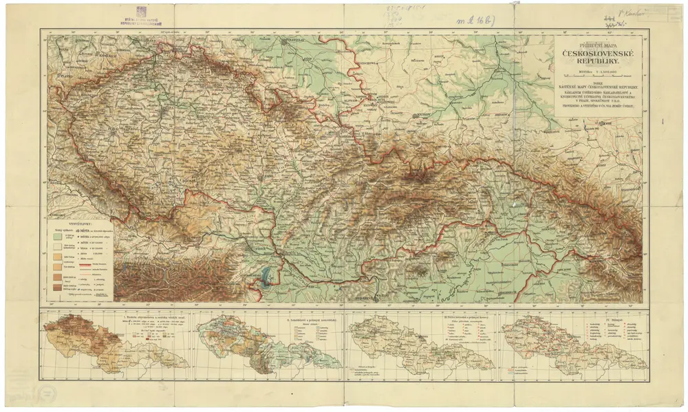 Příruční mapa Československé republiky