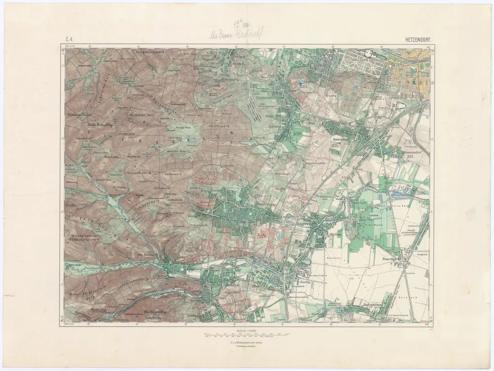 [Topographische Karte von Oesterreich]