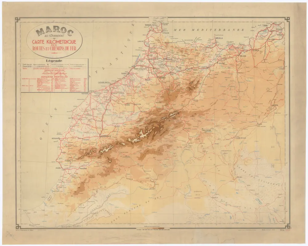 Maroc au 1 500 000e