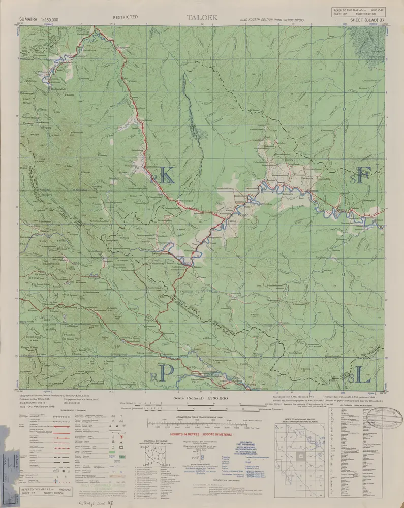 Taloek / published by War Office = uitgegeven door War Office ; revised and photolithographed by War Office