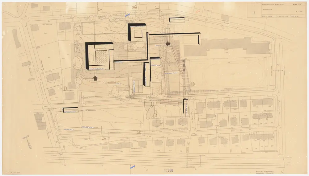 Winterthur: Erweiterung der Kantonsschule; Projekt 446756; Situationsplan