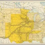 Rock Island Lines and connections : Route of Golden State Limited to California, Rocky Mountain Limited to Colorado.