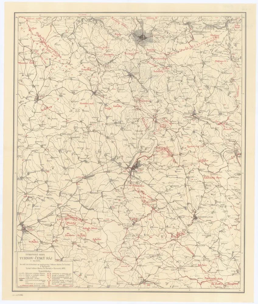 Turistická mapa Turnov-Český ráj 1.50.000