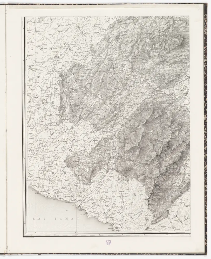 Topographische Karte des Kantons Freiburg: Blatt 2