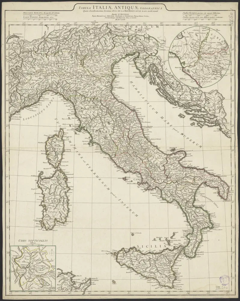 Tabula Italiae antiquae geographica