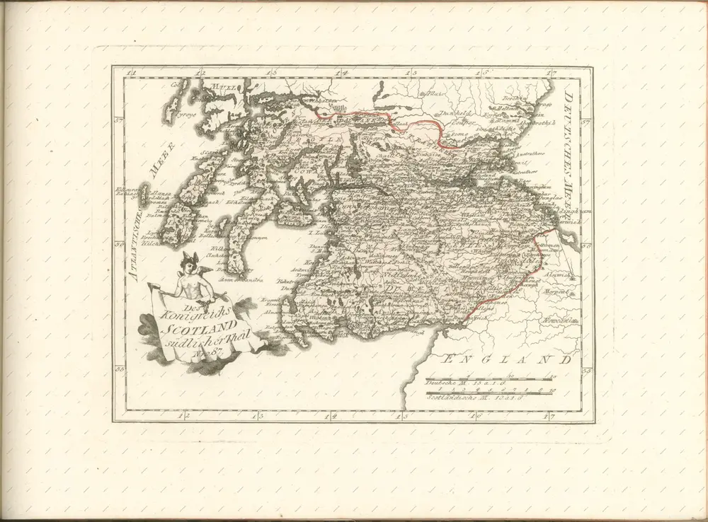 mapa z atlasu "Schauplatz der fünf Theile der Welt :"